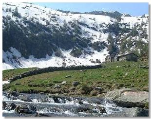 L'alpe Porcile in maggio - Foto R. Moiola 2001